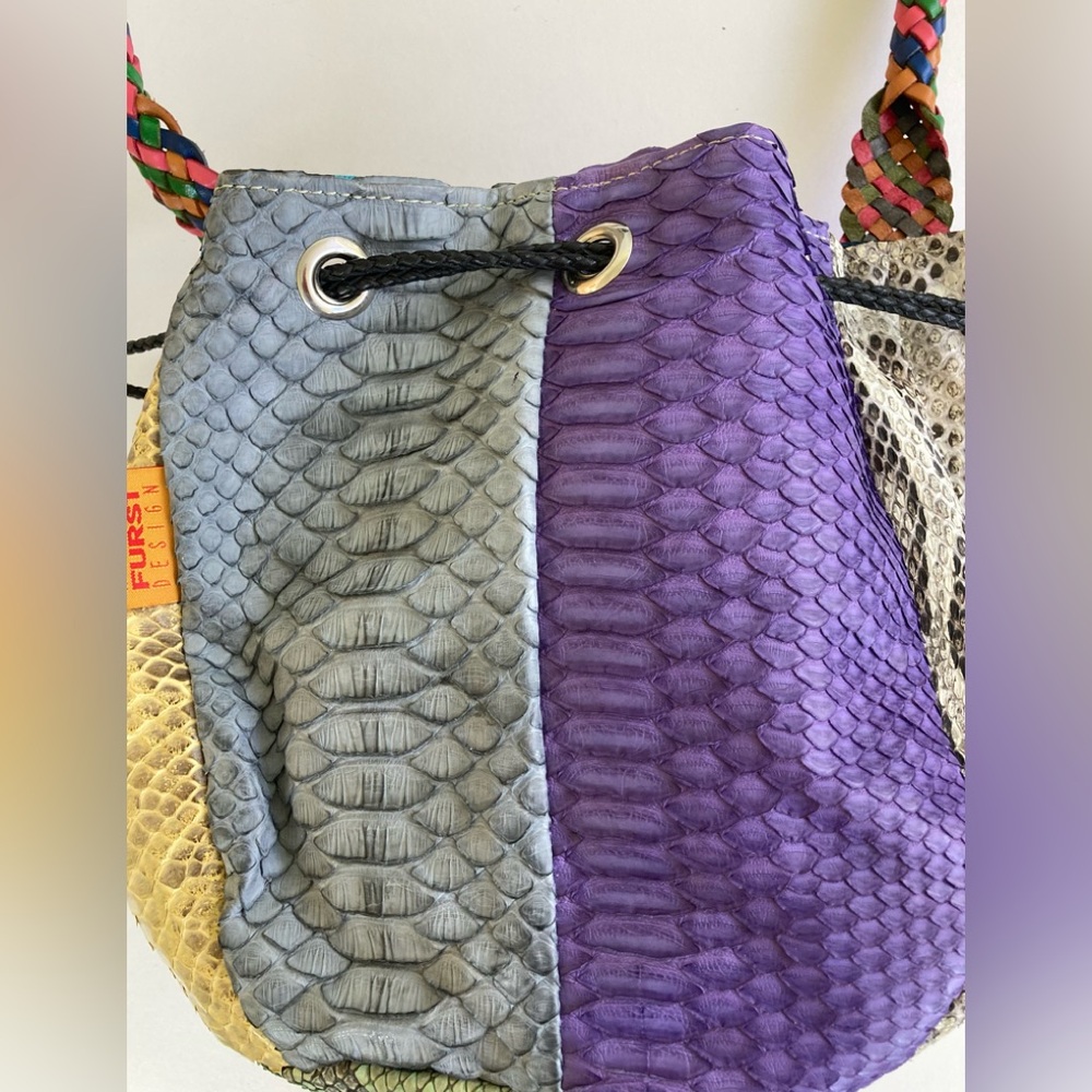 Ronald Furst python drawstring purse - Picture 4 of 7